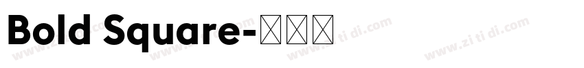 Bold Square字体转换
